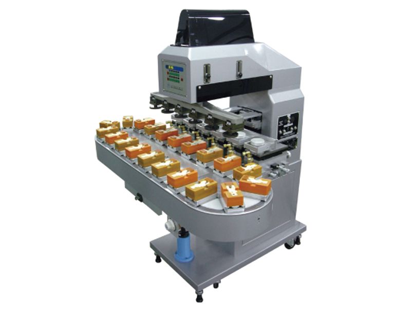 Six Color Pad Printer with 18 Stations Conveyor (Ink Cup system)