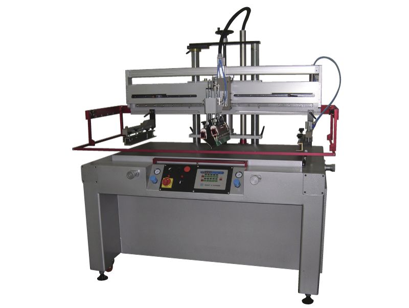 Large Size Flat Bed Screen Printer With Vacuum Table