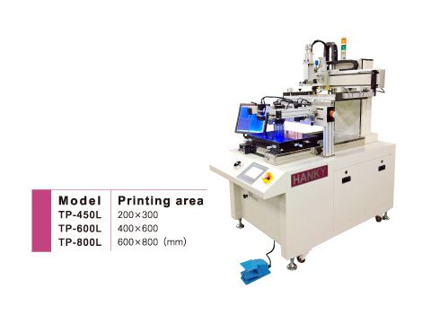 screen printer with sliding table