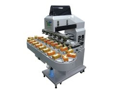 Six Color Pad Printer with 18 Stations Conveyor (Ink Cup system)