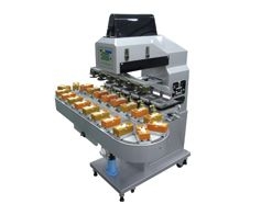 Six Color Pad Printer with 18 Stations Conveyor (Open Tray System)